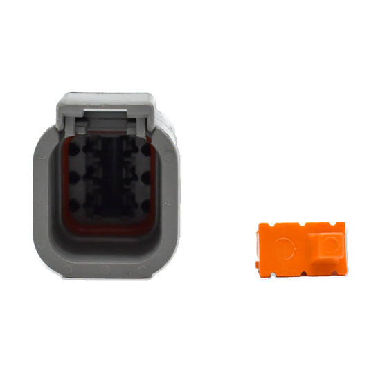 Bluewater DTM04-6P 6-Position Male Connector with Wedge Lock for Reliable Industrial & Marine Wiring