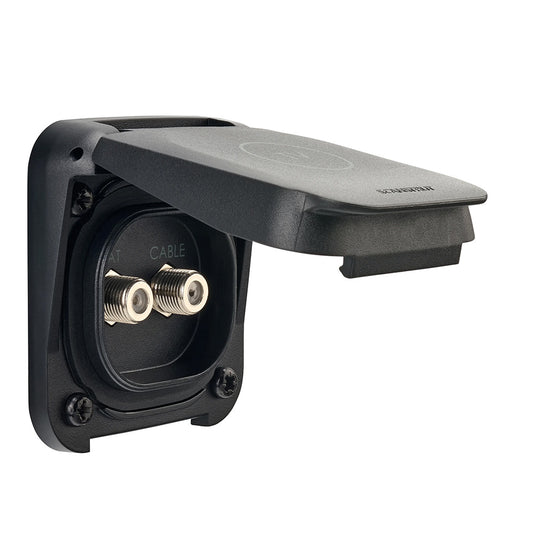 Scanstrut Ventura Series SAT Connection – Waterproof Outdoor TV Aerial Connector with Dual F-Type Coaxial, Marine-Grade Durability