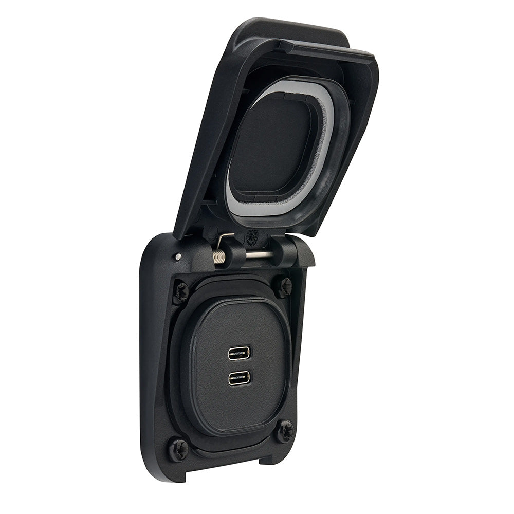 Scanstrut Ventura Series Dual USB-C Socket - Waterproof Marine-Grade Power Outlet for Vehicles and Outdoor Use