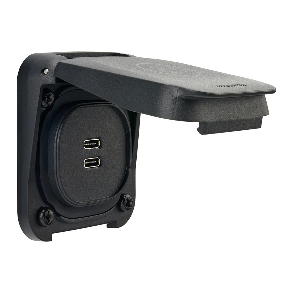 Scanstrut Ventura Series Dual USB-C Socket - Waterproof Marine-Grade Power Outlet for Vehicles and Outdoor Use