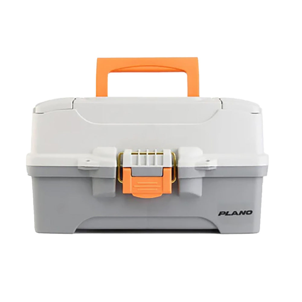 Plano Two-Tray Tackle Box, Light Grey/Dark Grey, P000403