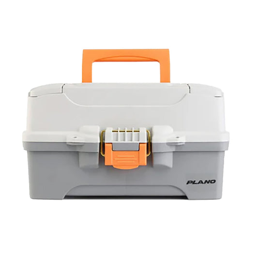 Plano Two-Tray Tackle Box, Light Grey/Dark Grey, P000403