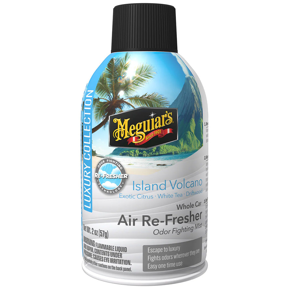 Meguiar's Island Volcano Whole Car Air Re-Fresher Aerosol - 2oz for Fresh & Odor-Free Vehicles