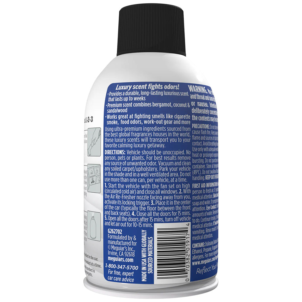 Meguiar's Stargazer Whole Car Air Re-Fresher Aerosol – 2oz – Odor Eliminator and Premium Scent