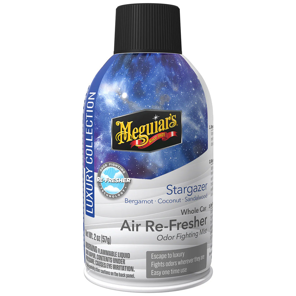 Meguiar's Stargazer Whole Car Air Re-Fresher Aerosol – 2oz – Odor Eliminator and Premium Scent