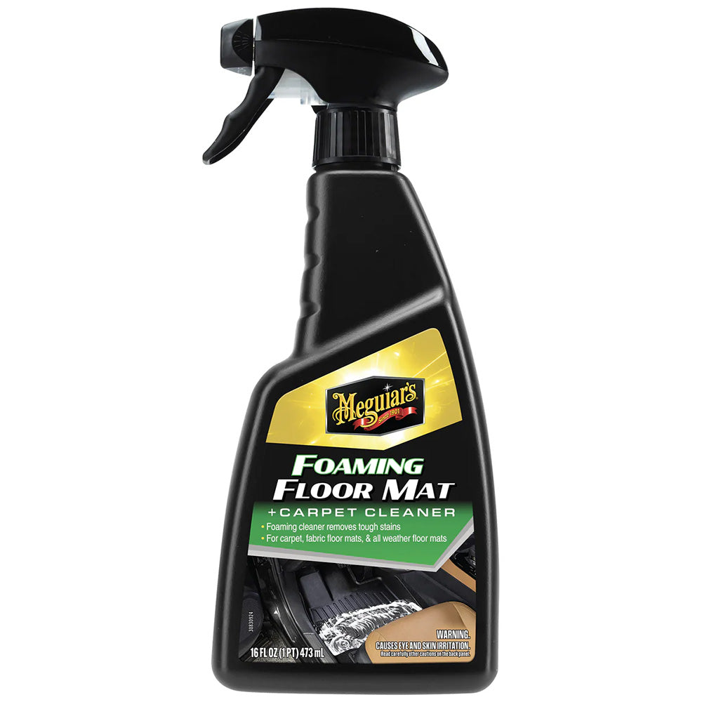 Meguiar's G262816 Foaming Floor Mat and Carpet Cleaner - 16 oz for Professional-Grade Interior Cleaning