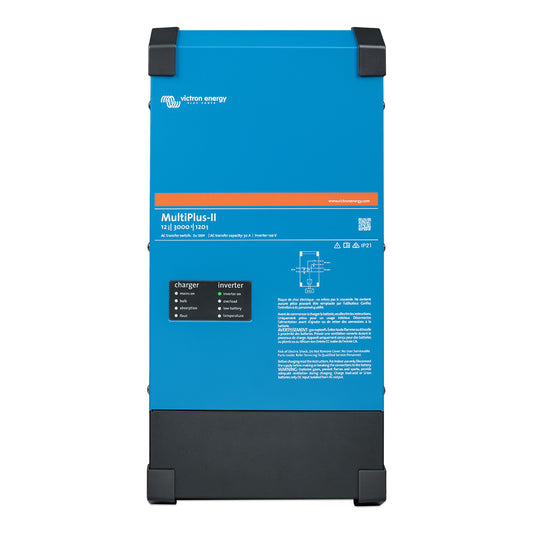 Victron Energy MultiPlus-II 24/3000 70-50 2x120V Inverter/Charger with UPS and Remote Monitoring