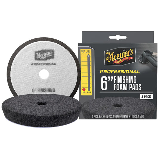 Meguiar's Professional 6-Inch Foam Finishing Pads 2-Pack for Auto Detailing