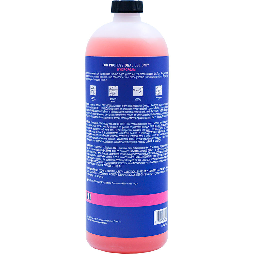 Malco HydroFoam Ultra Concentrated Boat Wash - 32oz for Marine & Yacht Cleaning