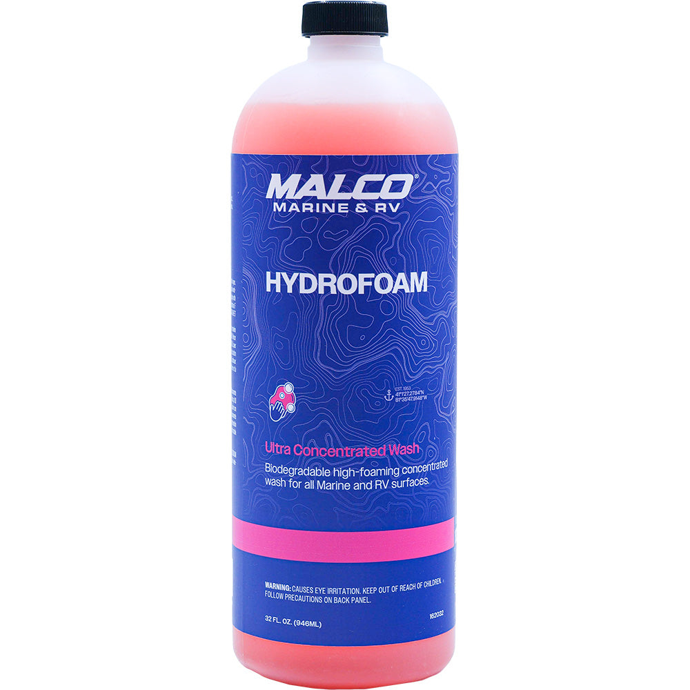 Malco HydroFoam Ultra Concentrated Boat Wash - 32oz for Marine & Yacht Cleaning