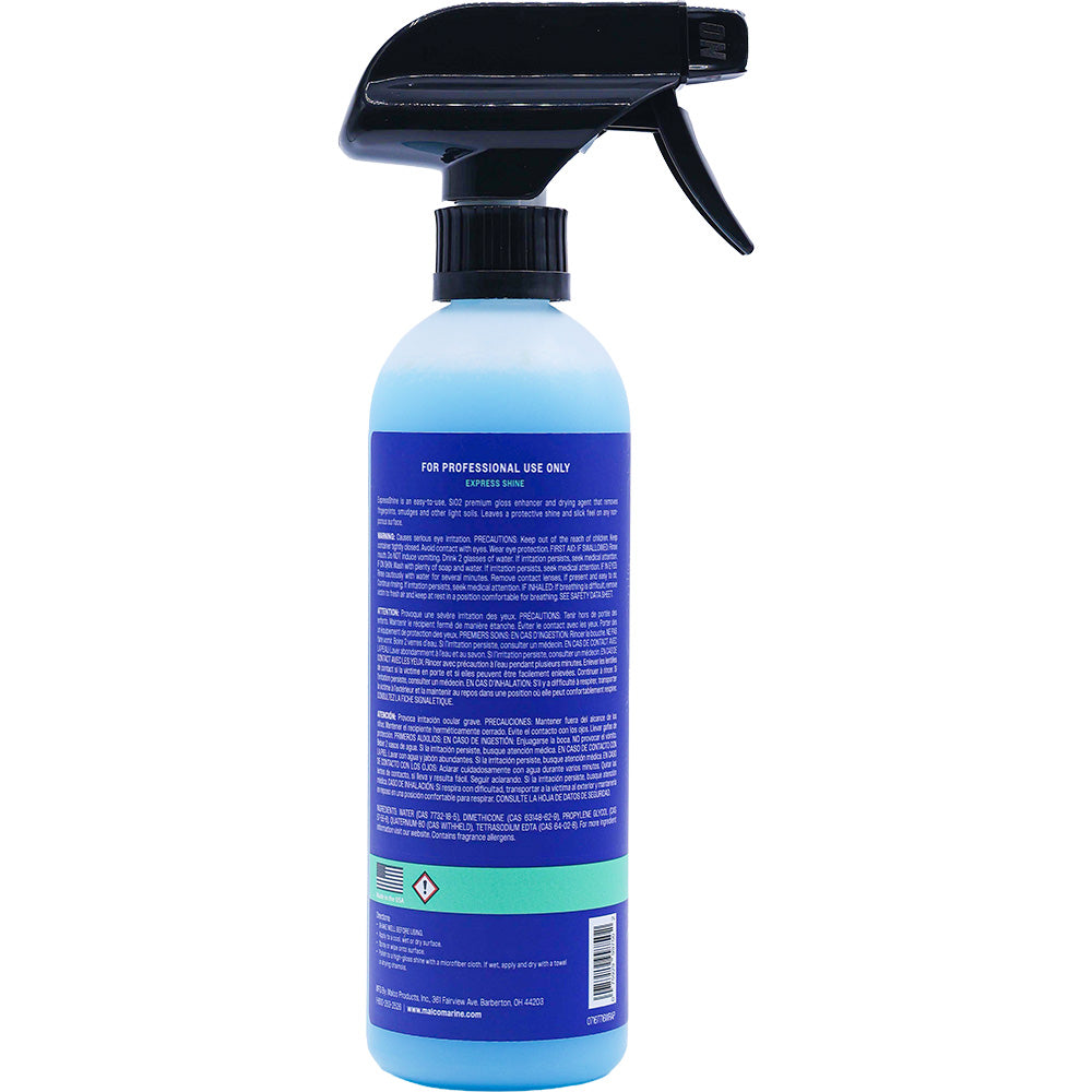 Malco Express Shine SiO2 Detail Spray - 16oz for Superior Paint Protection and Shine