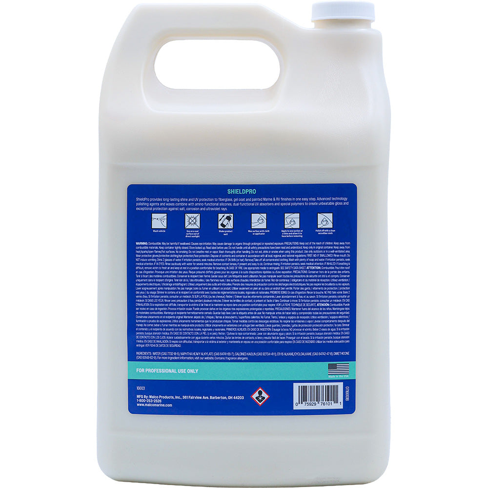 Malco ShieldPro UV Creme Wax - 1 Gallon for Marine and Vehicle Protection
