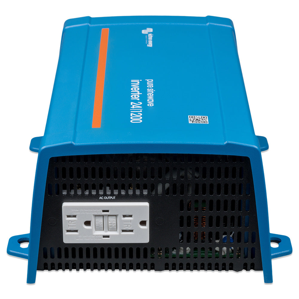 Victron Energy 24/1200 Inverter with NEMA GFCI Outlet and Ve.Direct - 120V Pure Sine Wave Power Supply
