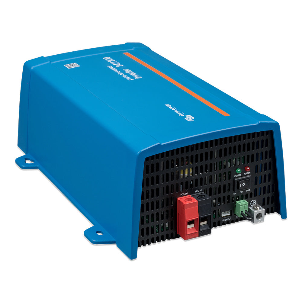 Victron Energy 24/1200 Inverter with NEMA GFCI Outlet and Ve.Direct - 120V Pure Sine Wave Power Supply
