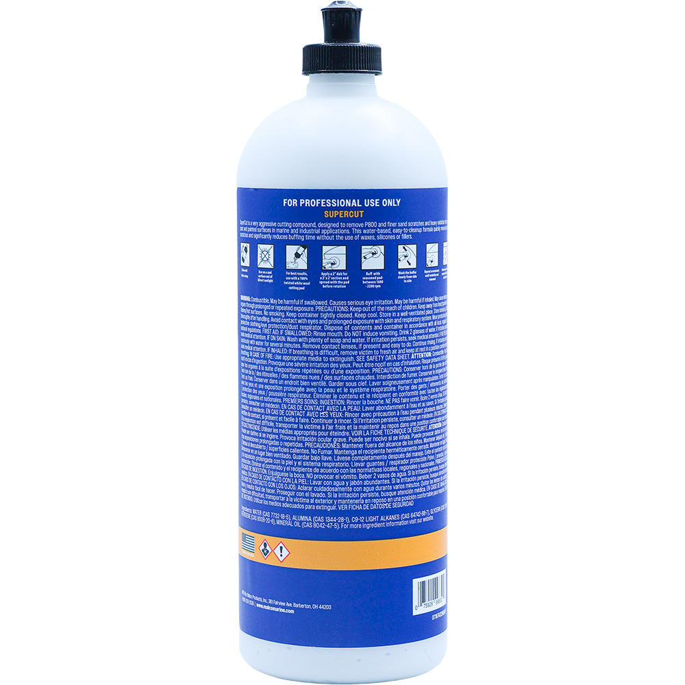 Malco Super Cut Compound - 32oz for Gelcoat, Fiberglass & Painted Surfaces