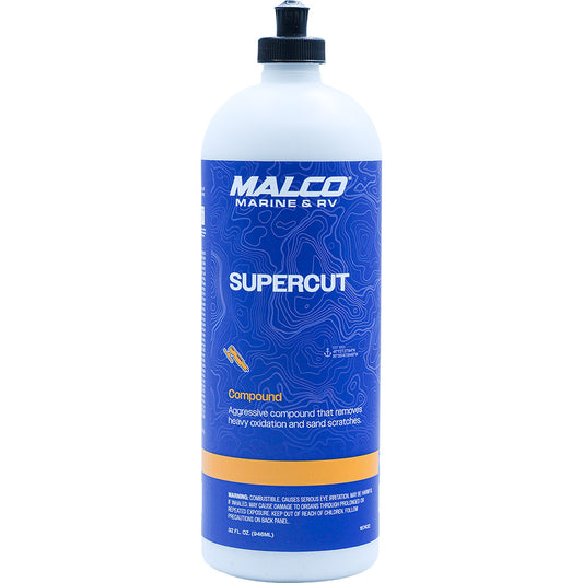 Malco Super Cut Compound - 32oz for Gelcoat, Fiberglass & Painted Surfaces