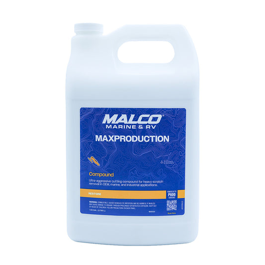 Malco MaxProduction Compound – 1 Gallon for Heavy Scratch Removal and Gloss Finish