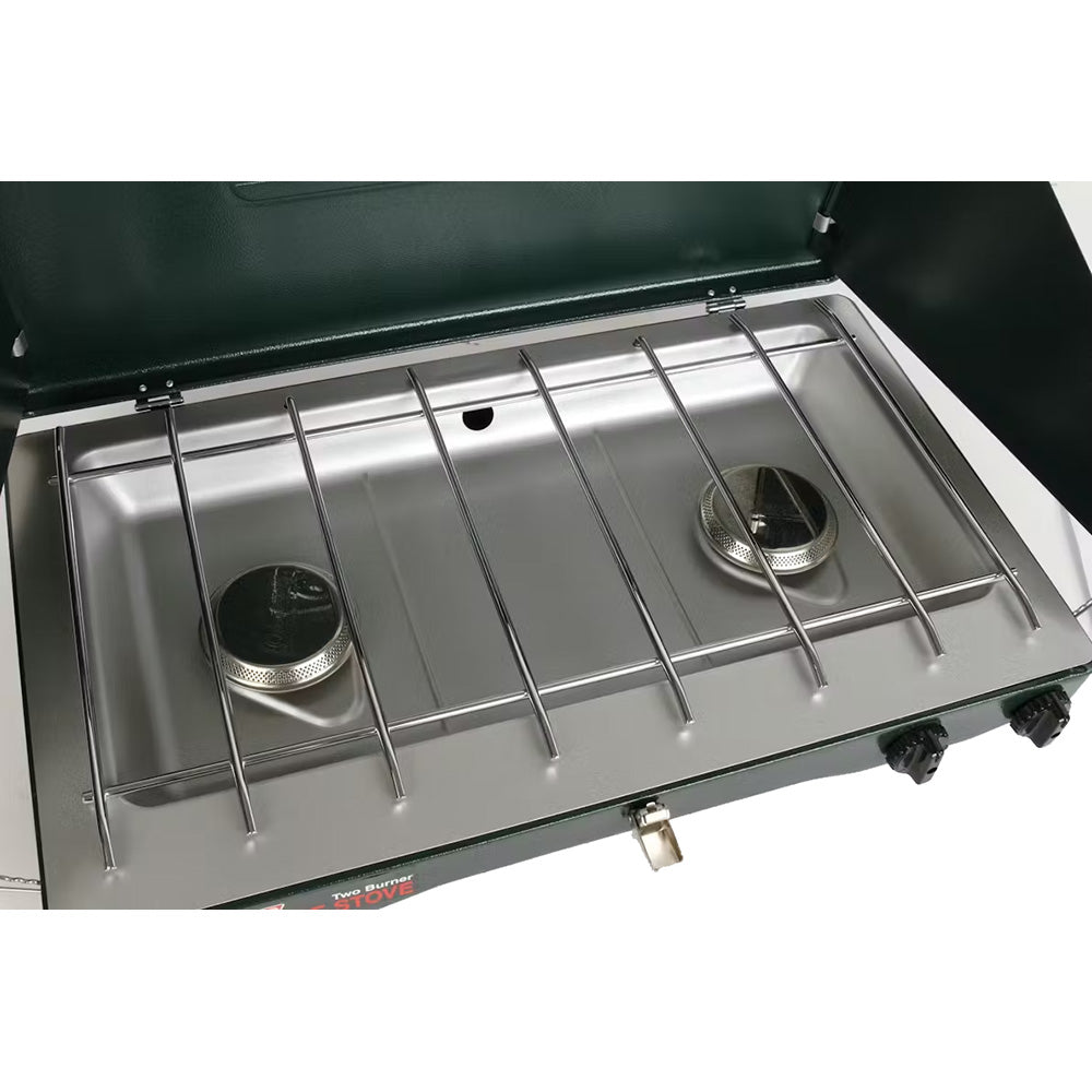 Coleman PerfectFlow 2-Burner Classic Camping Stove with WindBlock Panels