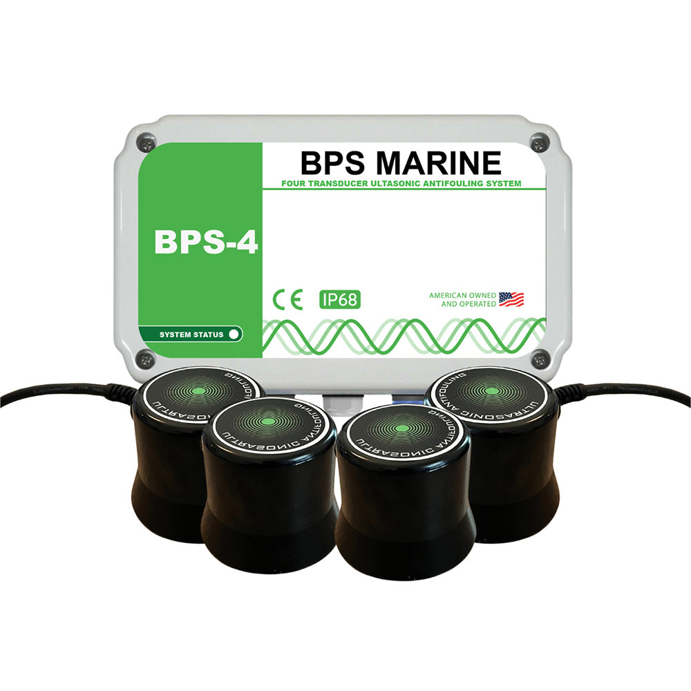 BPS Marine BPS-4 4-Transducer Ultrasonic Antifouling System – 12VDC for Hull and Marine Protection