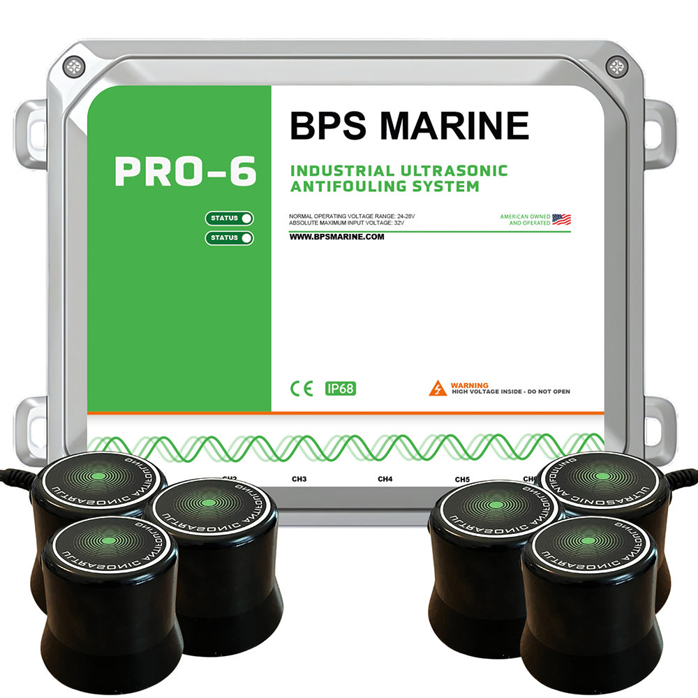 BPS Marine PRO-6 6-Transducer Ultrasonic Antifouling System – 24VDC