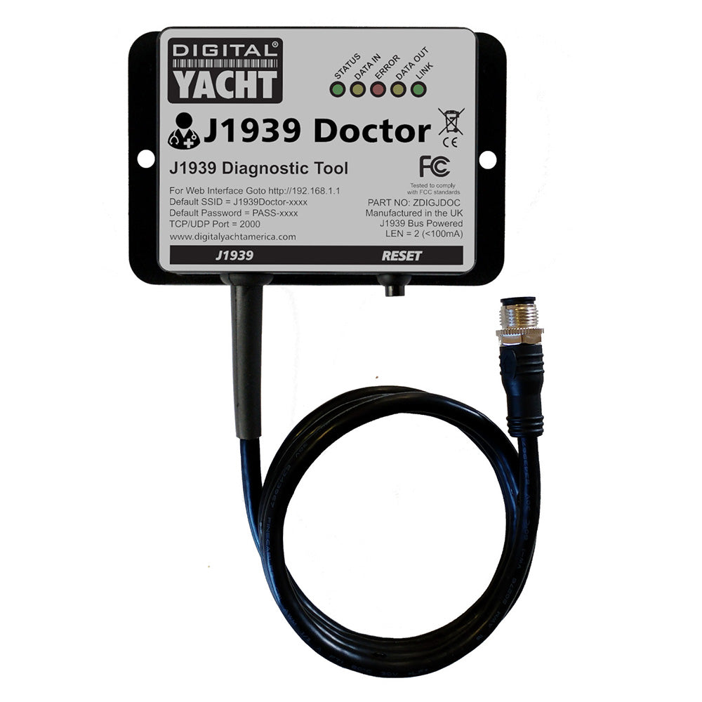 Digital Yacht J1939 Doctor Diagnostic Tool ZDIGJDOC for Marine Engine and Electrical Network Monitoring