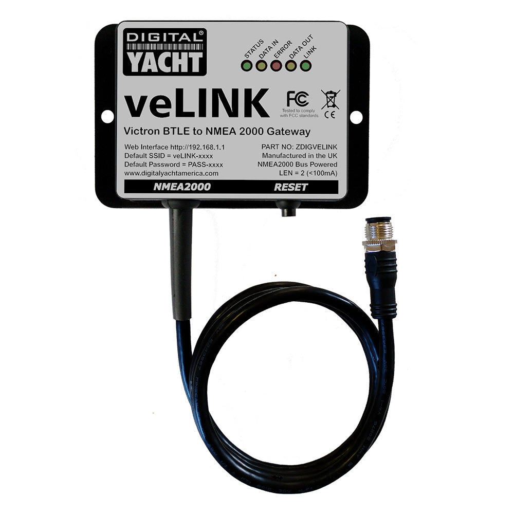 Digital Yacht veLink Victron BLE to NMEA 2000 – Wireless Marine Data Gateway for Seamless Connectivity