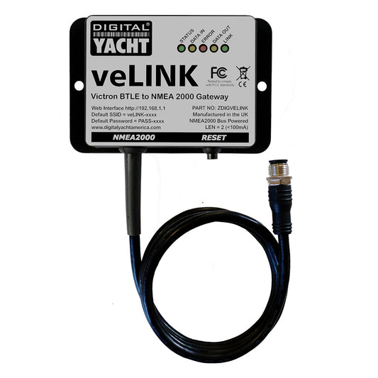 Digital Yacht veLink Victron BLE to NMEA 2000 – Wireless Marine Data Gateway for Seamless Connectivity
