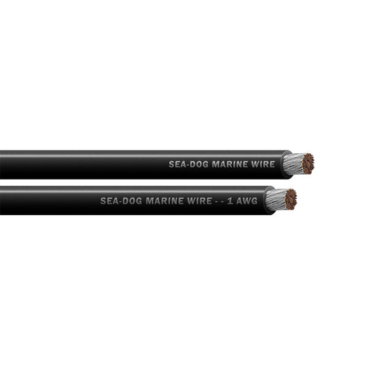 Sea-Dog 1 AWG Black Battery Cable - 25 ft