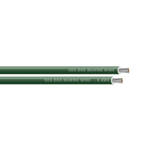Sea-Dog 8 AWG Green Primary Marine Wire - 25 Feet