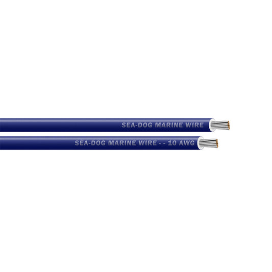 Sea-Dog 10 AWG Dark Blue Primary Marine Wire - 25 Feet