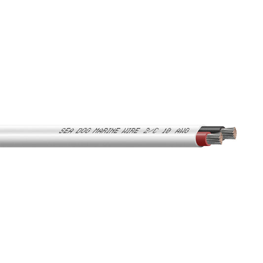 Sea-Dog 10/2 AWG Flat Duplex Marine Wire Red/Black – 100 Feet