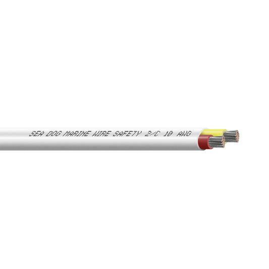 Sea-Dog 10/2 AWG Flat Duplex Safety Wire - Red/Yellow, 100 Feet