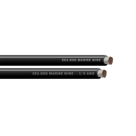 Sea-Dog 1/0 AWG Black Battery Cable - 25 Feet
