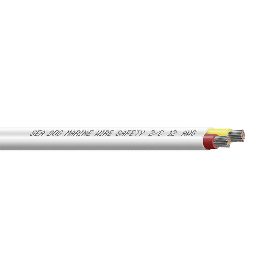 Sea-Dog 12/2 AWG Flat Duplex Safety Wire in Red/Yellow – 100 Feet