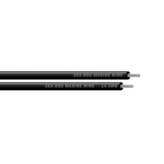 Sea-Dog 14 AWG Black Primary Marine Wire - 25 Feet