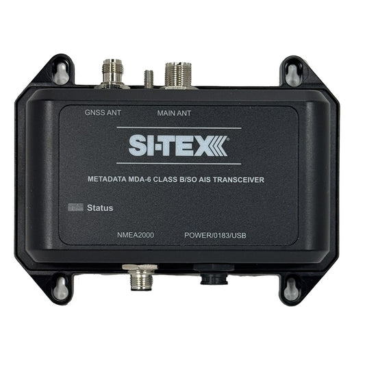SI-TEX MDA-6 High Power 5W SOTDMA Class B/SO AIS Transceiver with Bluetooth, Wi-Fi, NMEA 0183, and USB Interface