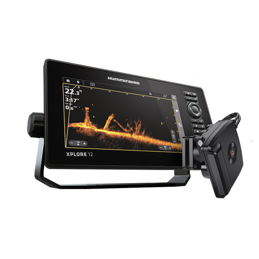 Humminbird XPLORE 12 Control Head Only Mega Live 2 Bundle – High-Resolution Fish Finder with Mega Imaging and Built-in GPS
