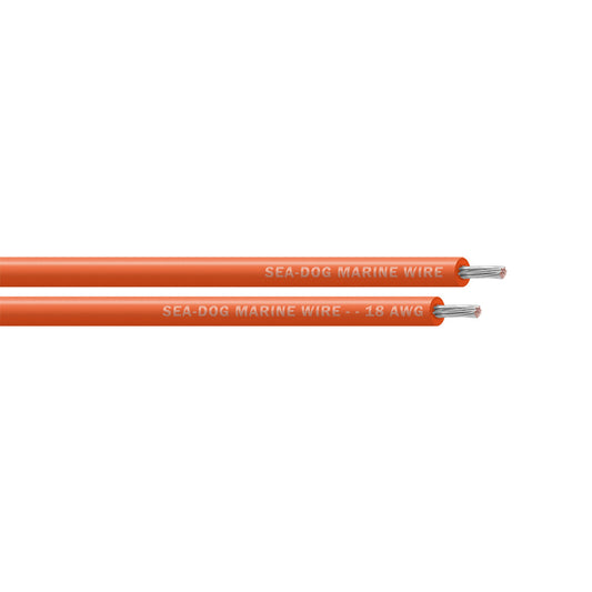 Sea-Dog 18 AWG Orange Primary Marine Wire - 25 Feet