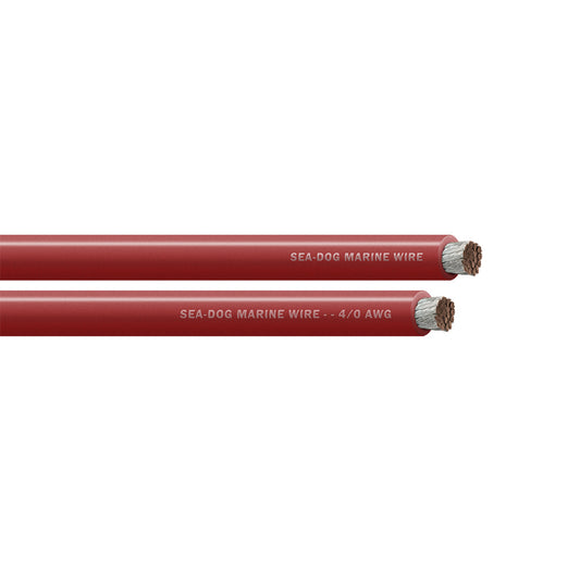 Sea-Dog 4/0 AWG Red Battery Cable - 25 Feet for Marine Use