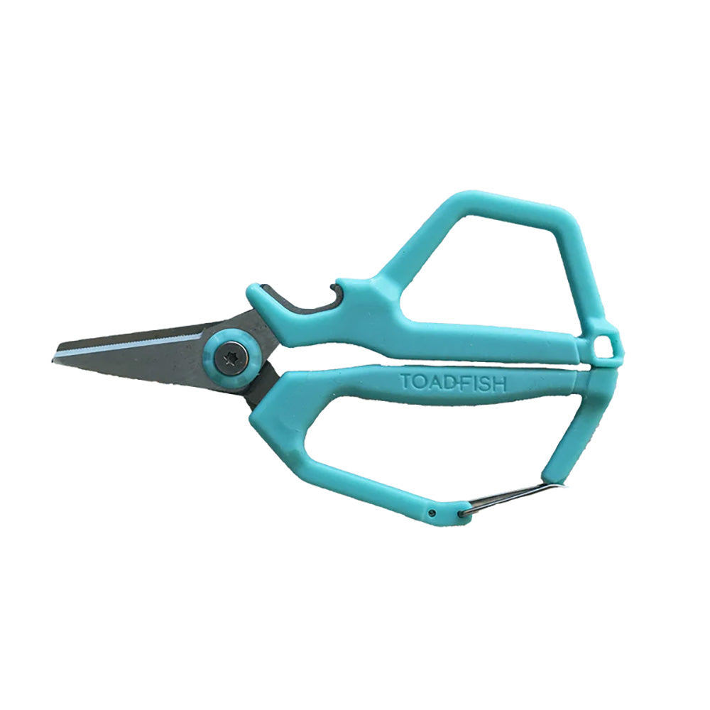 Toadfish Braid Scissors - Multi-Use Fishing Line Cutter with Micro-Serrated Blades and Bottle Opener
