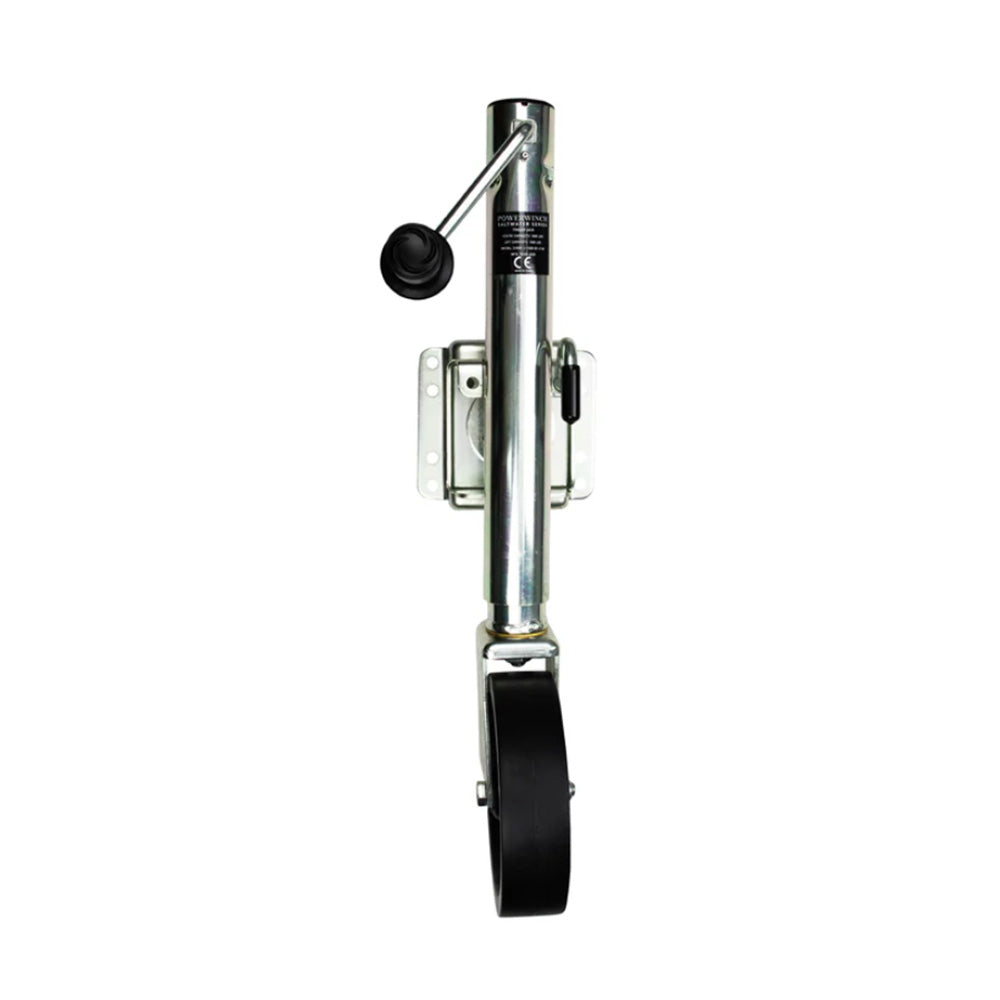 Powerwinch Saltwater Series Jack - 1500 lb Bolt-On Marine Trailer Jack with Zinc 500+ HR Salt Spray Coating
