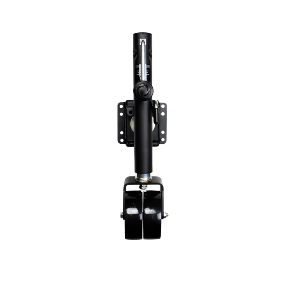 Powerwinch Select Series Jack - 1500 lb Bolt-On Double Wheel Trailer Jack in Carbon Black