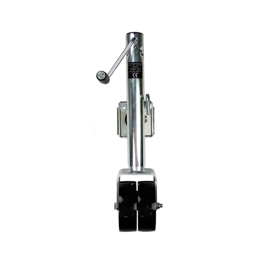 Powerwinch Utility Series Trailer Jack - 1500 lb Bolt-On Double Wheel Zinc