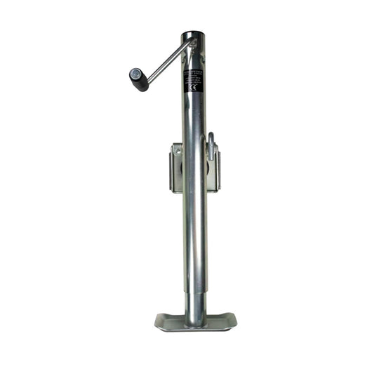 Powerwinch Utility Series Jack - 2500 lb Weld-On Flat Plate Zinc Trailer Jack