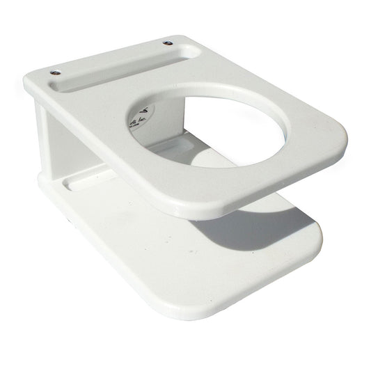 Deep Blue Marine SSDH Side Mount Single Drink Holder with Suction Cup Mount, White