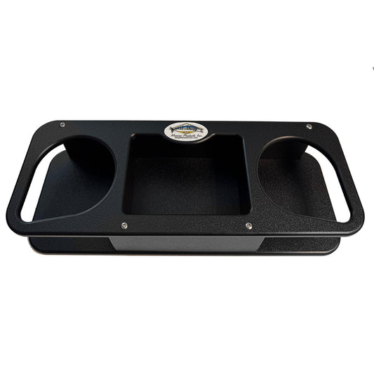 Deep Blue Marine MB-2B Double Cup Holder with Suction Cups, Black