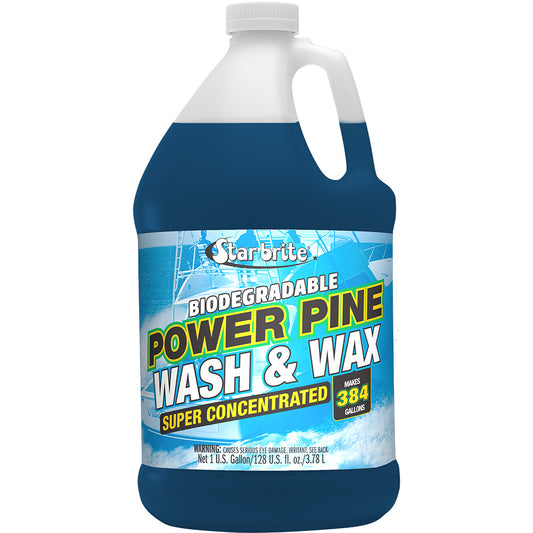 Star brite Power Pine Boat Wash & Wax 94700, 1-Gallon Concentrated Marine-Grade Cleaner