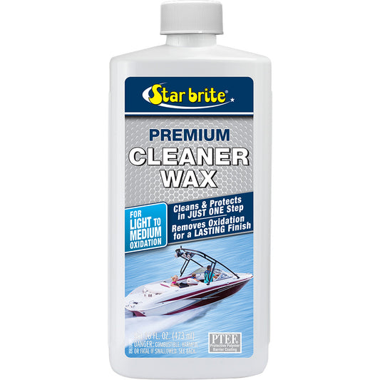 Star Brite Premium Cleaner Wax - One-Step, 16 oz – Marine & Automotive Surface Protection & Shine