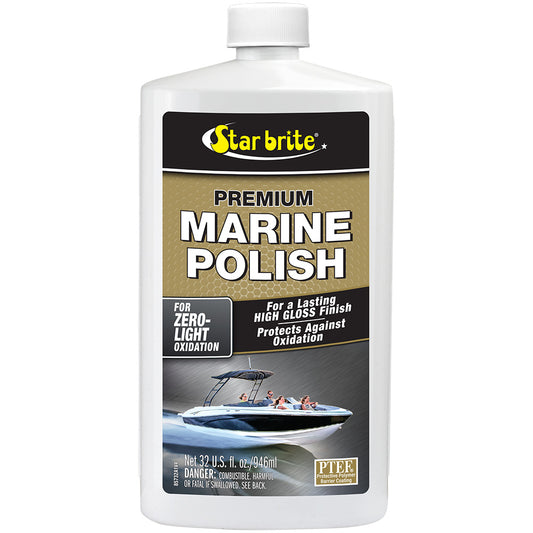Star brite Premium Marine Polish 85732, UV Protection and High-Gloss Boat Finish, 32 oz