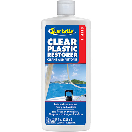 Star brite Clear Plastic Restorer Step 1, 8 oz, Part Number 87208